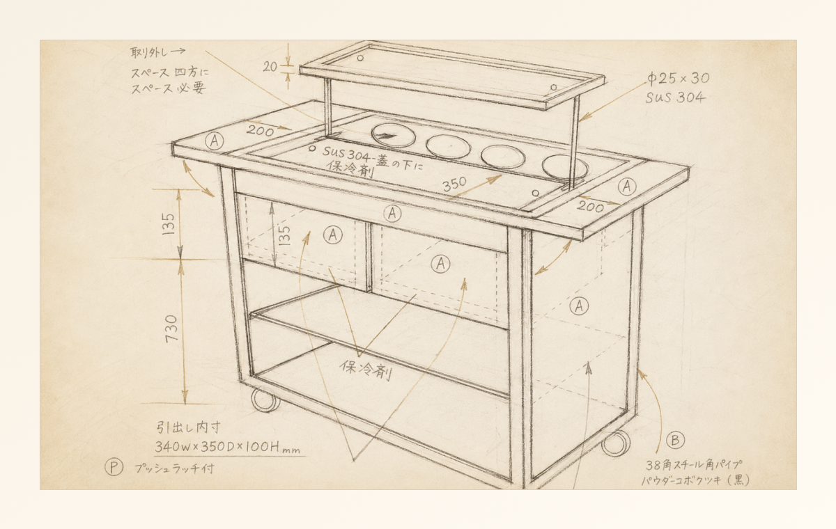 料理・デザート試作の画像